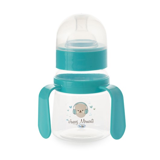 בקבוק רחב עם ידיות אחיזה 150 מ"ל - Flawless™ Wide Neck Bottle With Handle טוויגי Twigy